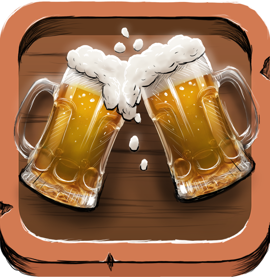 Tavern Gold Button